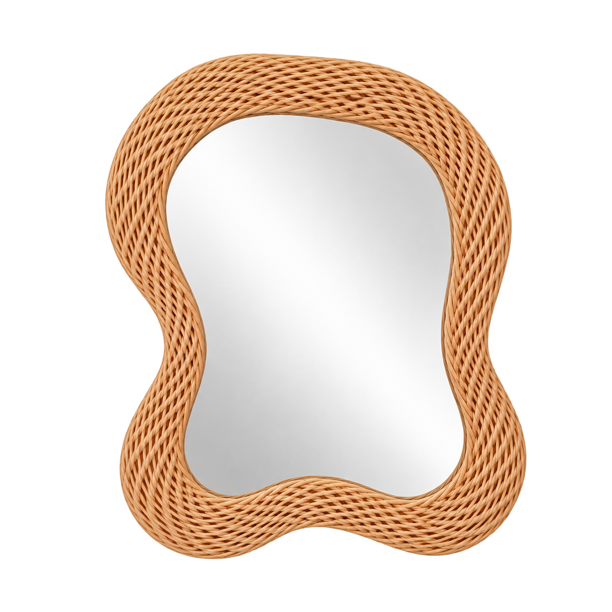 WOVEN FRAMED MIRROR