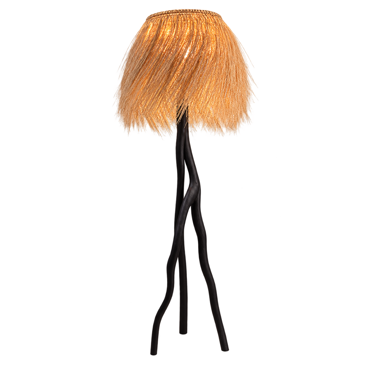 Amber Veil Floor Lamp