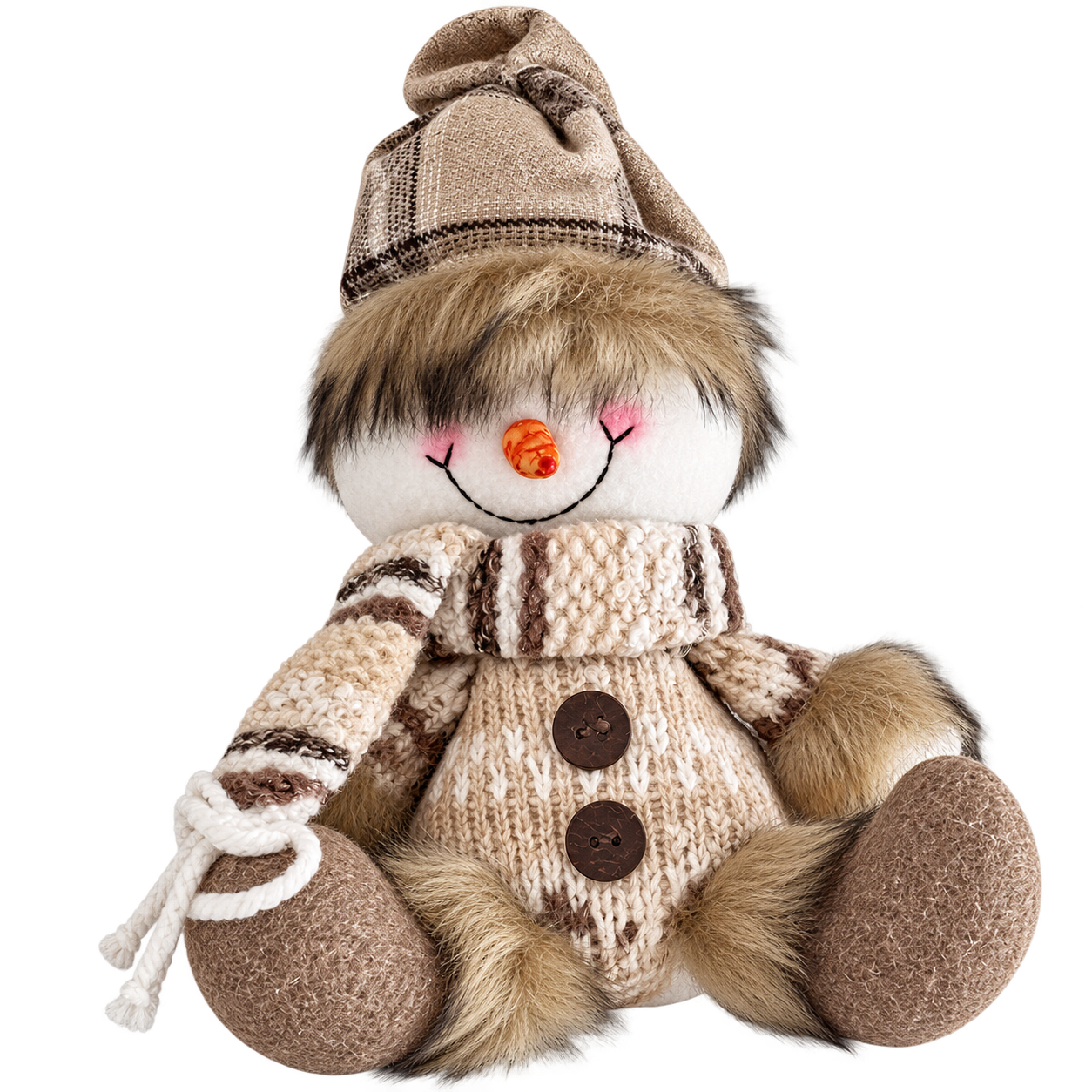 MARZIPAN SNOWMAN ORNAMENT