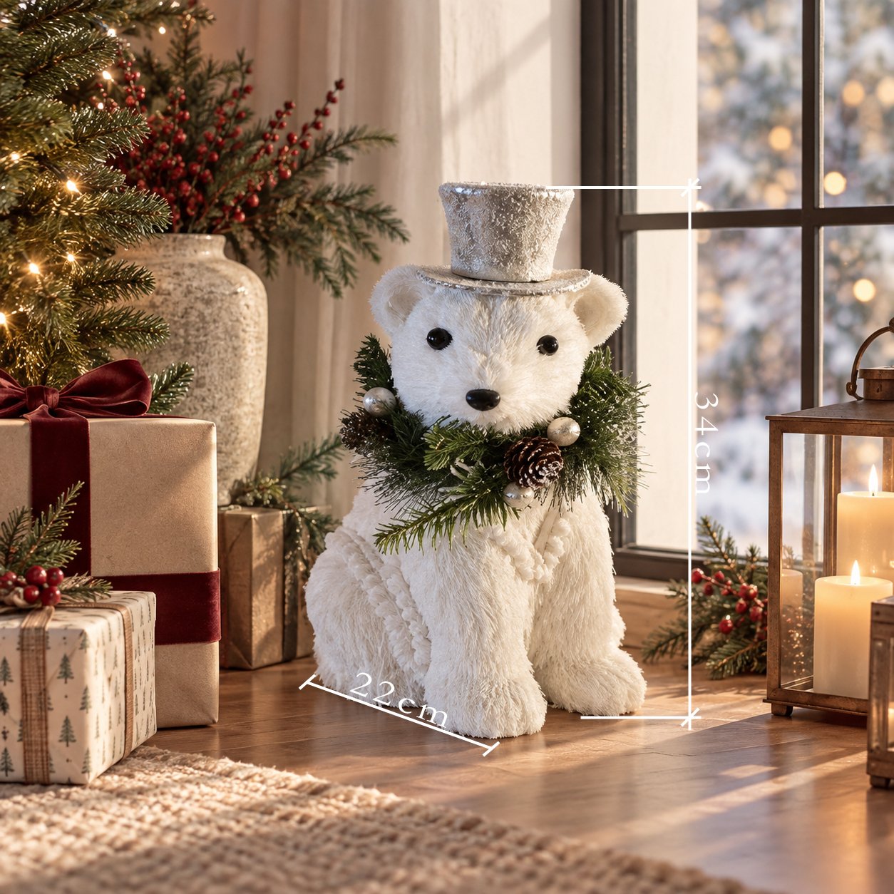 ALARIC GRAND TOP HAT POLAR BEAR additional view 1