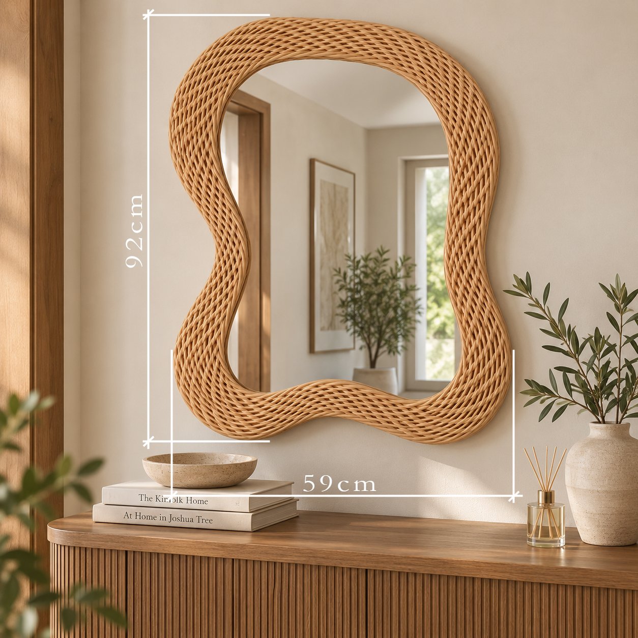 WOVEN FRAMED MIRROR additional view 1