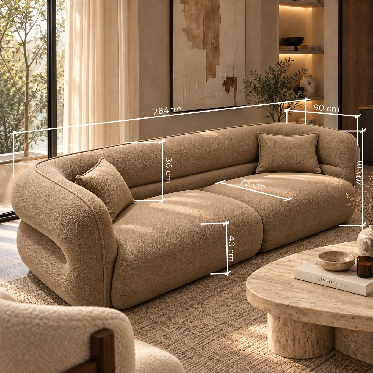 CAVELLE MOCHA SOFA additional view 1