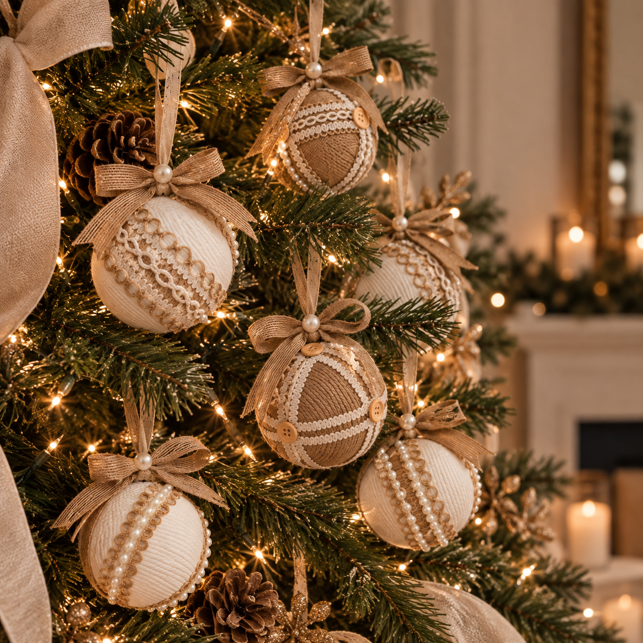 12 PIECE COZY COTTAGE ORNAMENT SET