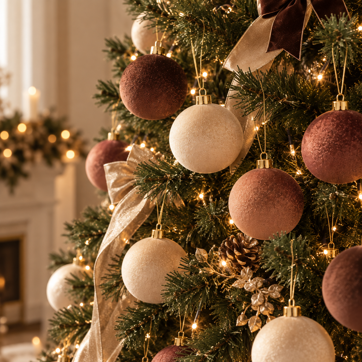 12 PIECE NEUTRAL NOELLE ORNAMENT SET