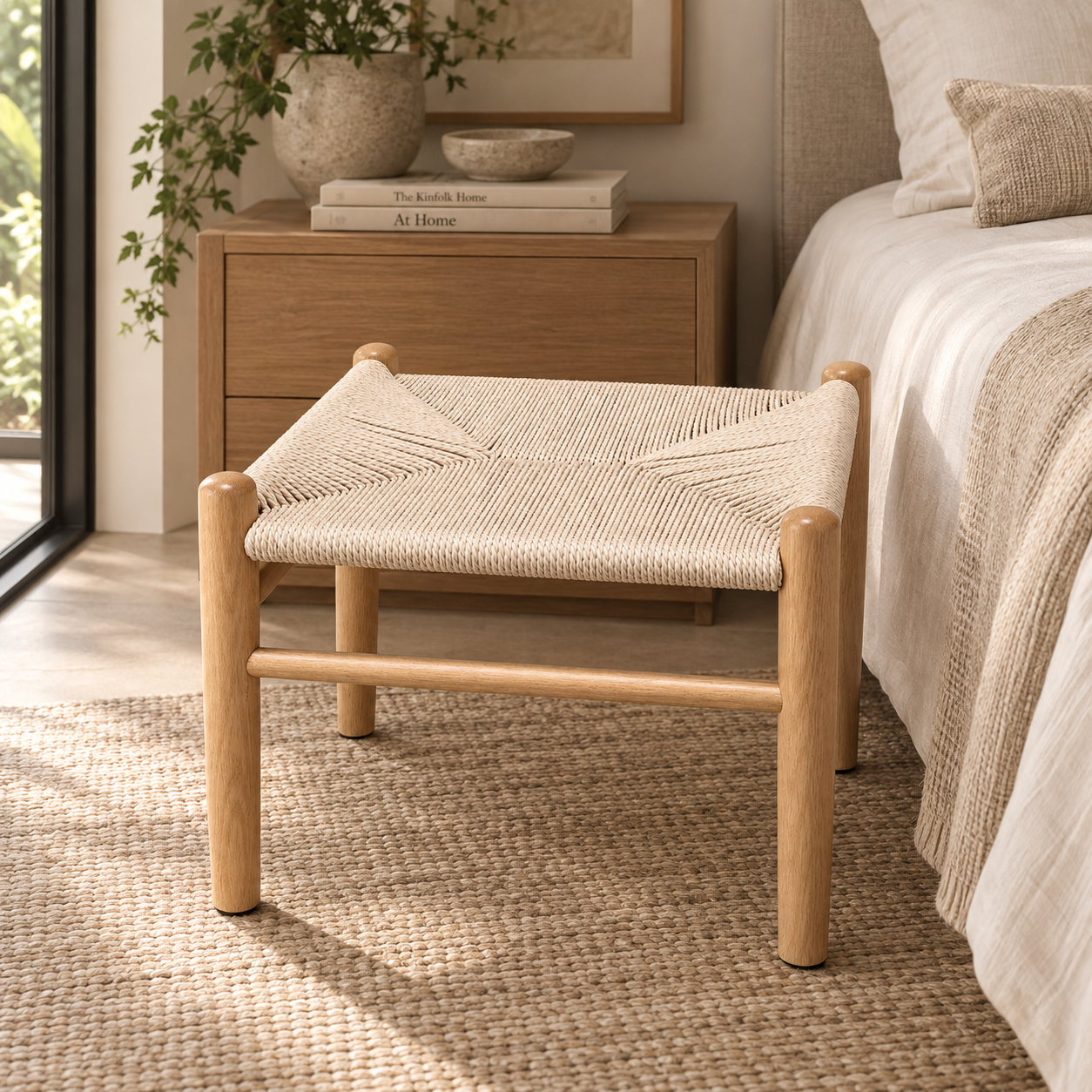 LIOR WOVEN STOOL hover preview