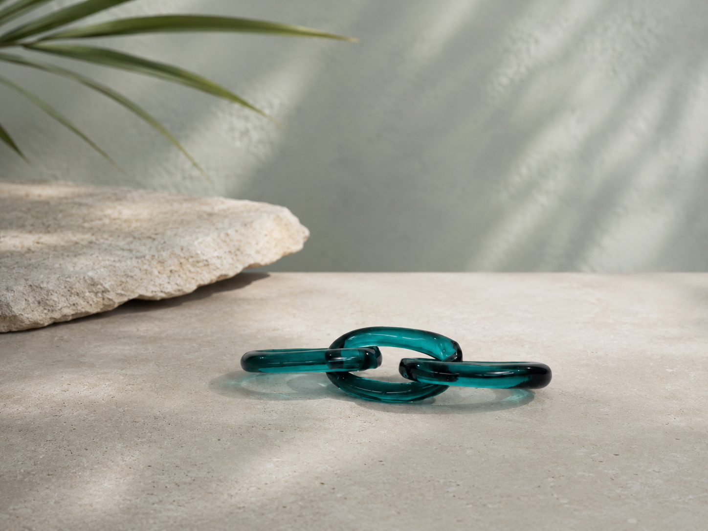 Sea Blue Glass Chain hover preview