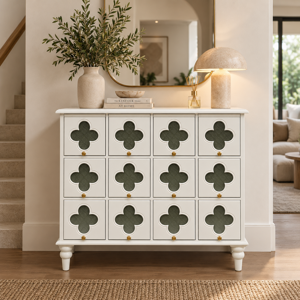 QUATRE CONSOLE CABINET - WHITE hover preview