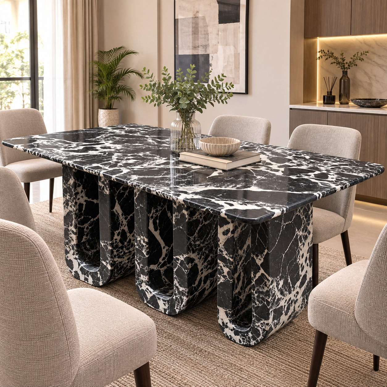 VAREN MARBLE DINING TABLE hover preview