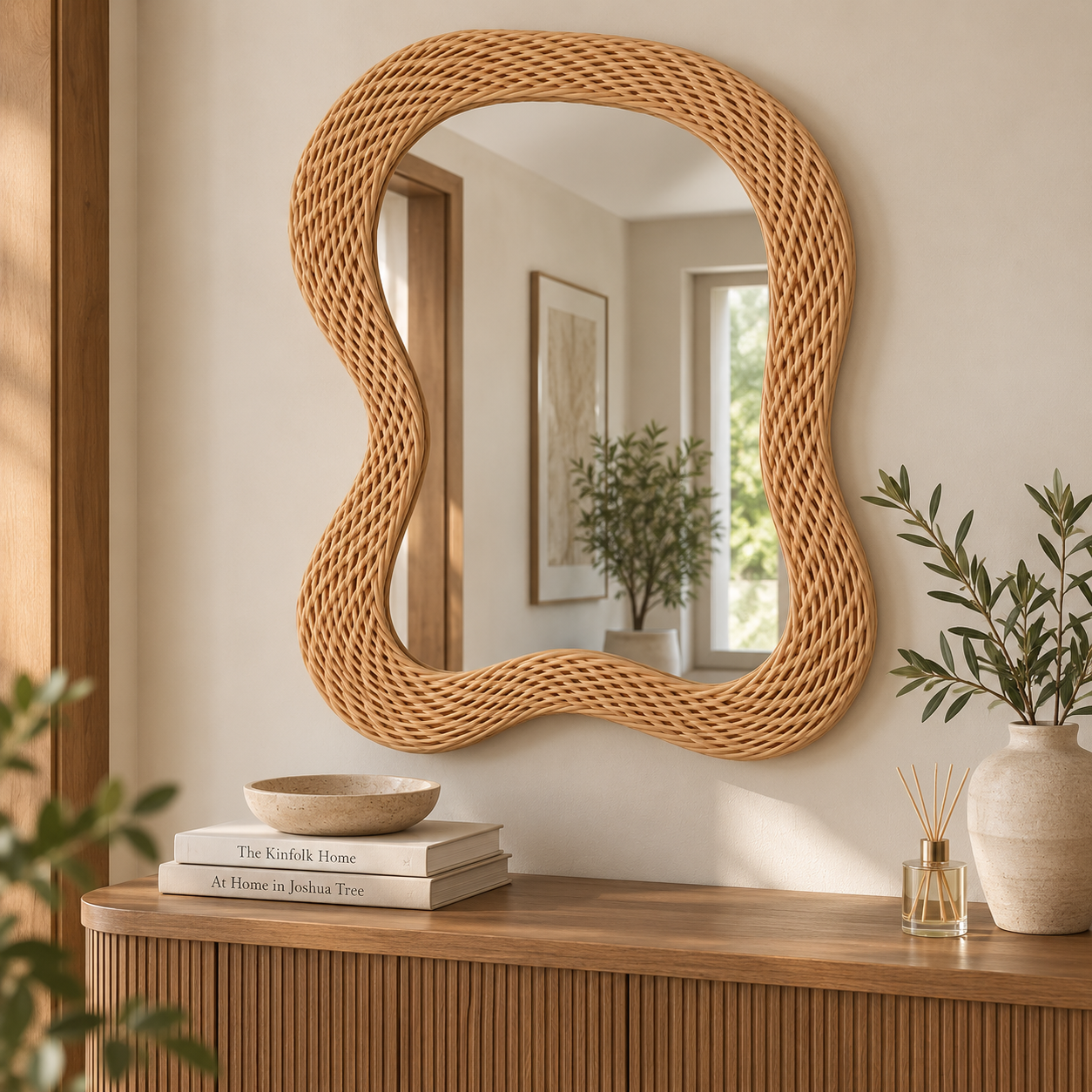 WOVEN FRAMED MIRROR hover preview