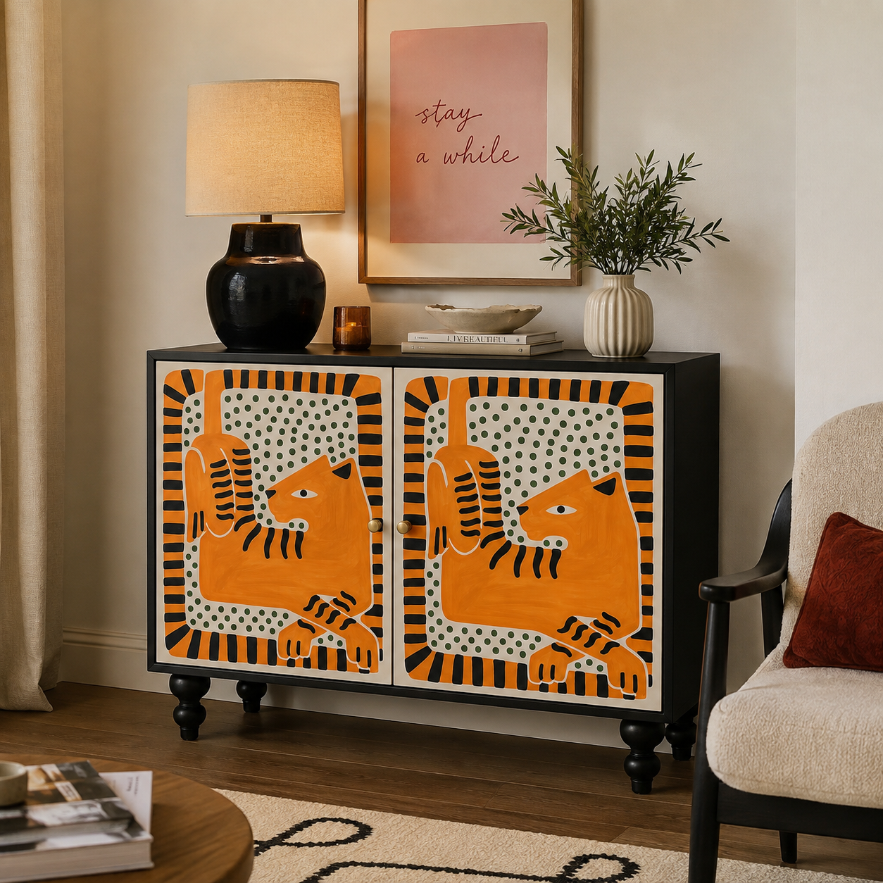 OCHRE SIDE CABINET hover preview