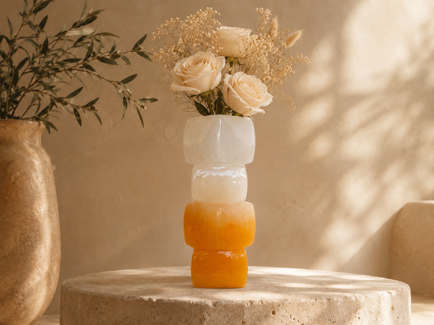 Amber Cristal Élan Vase - Grand hover preview