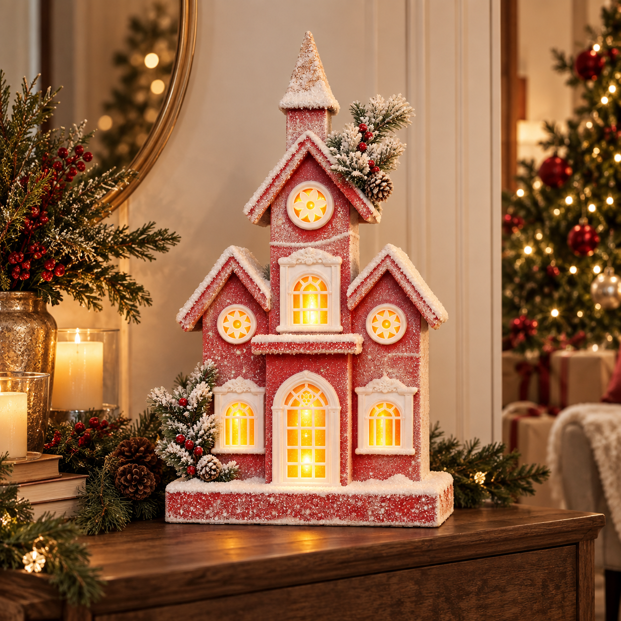 ROSAMUND BLUSH CHRISTMAS HOUSE