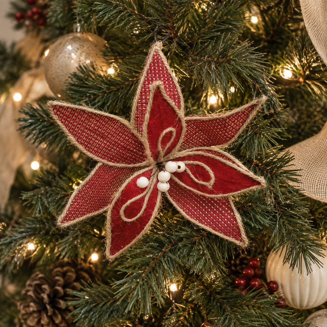 CRIMSON LACE POINSETTIA