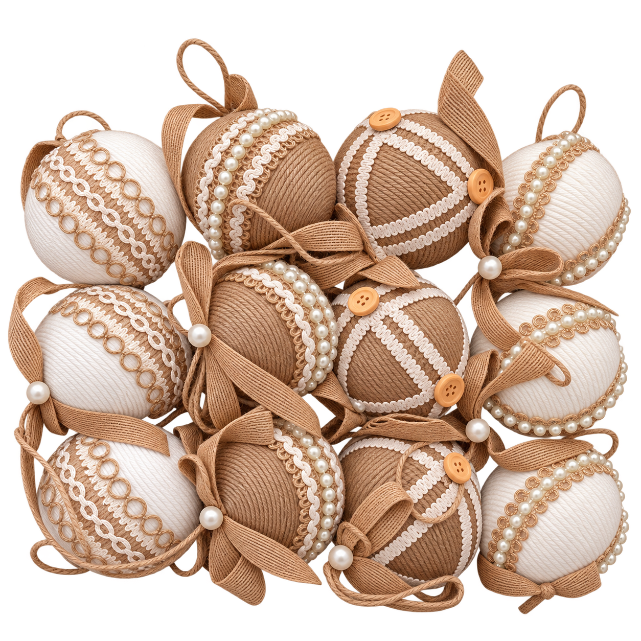 12 PIECE COZY COTTAGE ORNAMENT SET