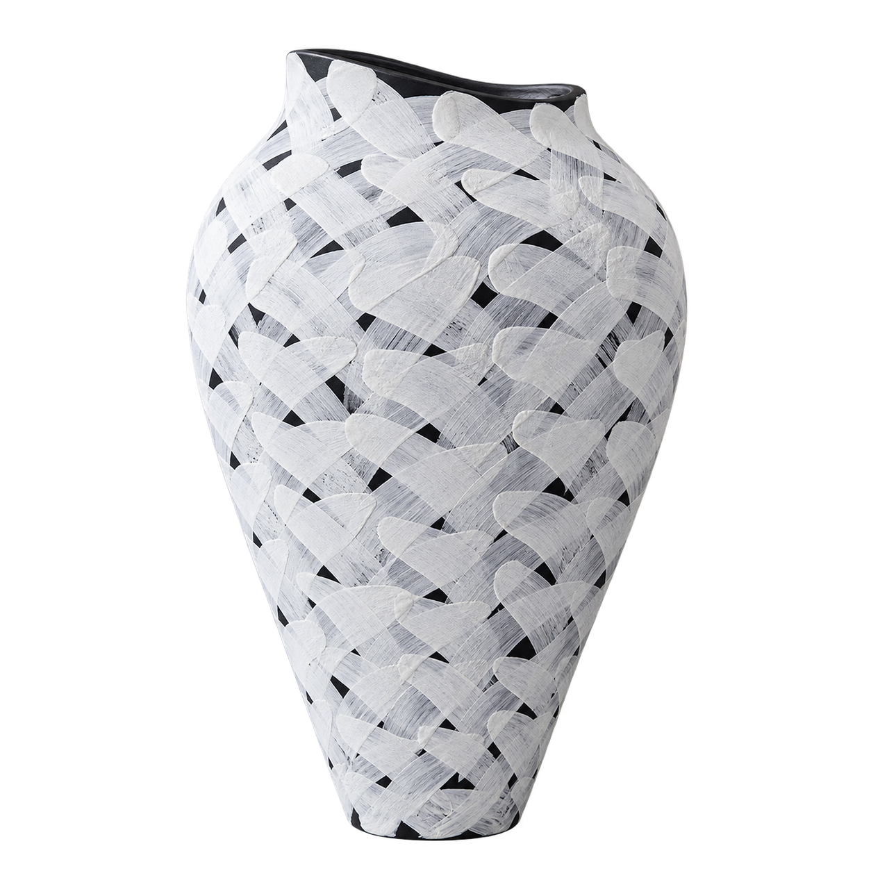 Zafra Lattice Ceramic Vase – Tall