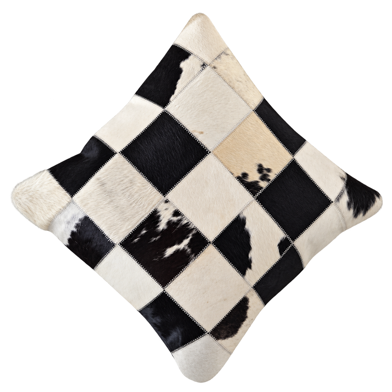 MARQUETRY HIDE THROW PILLOW - 2