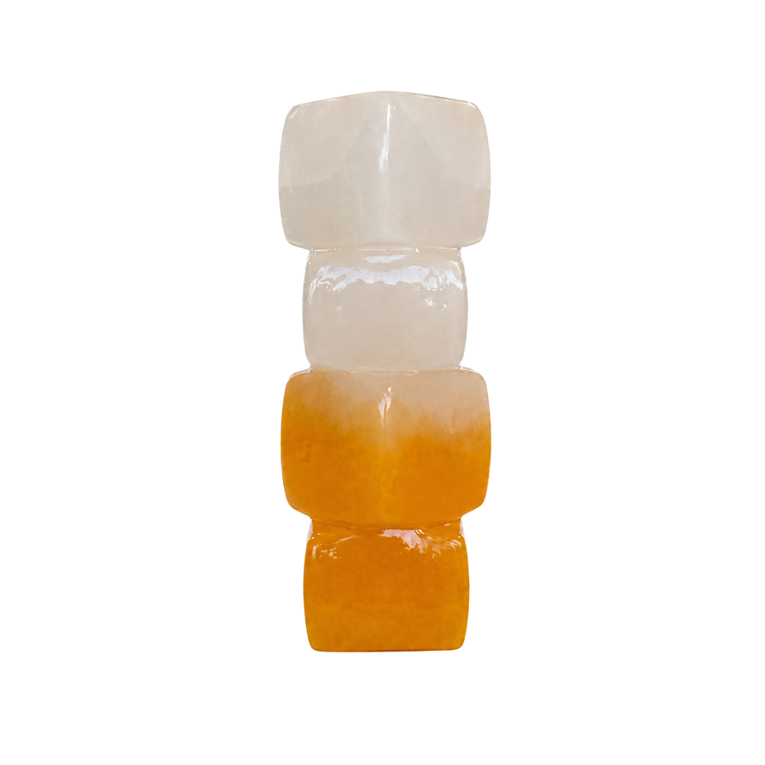 Amber Cristal Élan Vase - Grand
